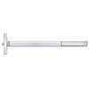MLRTS2401-625-48 PHI 2400 Series Non Fire Rated Apex Rim Exit Device with Motorized Latch Retraction and Touchbar Monitoring Prepped for Cover Plate in Bright Chrome Finish