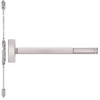 MLRTS2808-628-48 PHI 2800 Series Concealed Vertical Rod Exit Device with Motorized Latch Retraction and Touchbar Monitoring Prepped for Key Controls Lever-Knob in Satin Aluminum Finish