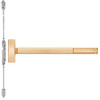 MLRTS2814-612-48 PHI 2800 Series Concealed Vertical Rod Exit Device with Motorized Latch Retraction and Touchbar Monitoring Prepped for Lever-Knob Always Active in Satin Bronze Finish