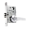 MA581L-DG-625 Falcon Mortise Locks MA Series Storeroom with DG Lever Less Conventional Cylinder in Bright Chrome Finish