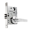 MA581L-DG-630 Falcon Mortise Locks MA Series Storeroom with DG Lever Less Conventional Cylinder in Satin Stainless Finish