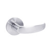 MA531L-QG-625 Falcon Mortise Locks MA Series Apartment Corridor with QG Lever Less Conventional Cylinder in Bright Chrome Finish