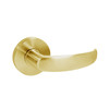 MA621L-QG-606 Falcon Mortise Locks MA Series Front Door with QG Lever Less Conventional Cylinder in Satin Brass Finish