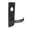 MA521L-QN-622 Falcon Mortise Locks MA Series Entry/Office QN Lever with Escutcheon Style Less Conventional Cylinder in Matte Black