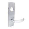 MA541L-QN-625 Falcon Mortise Locks MA Series Entry/Office QN Lever with Escutcheon Style Less Conventional Cylinder in Bright Chrome