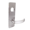 MA541L-QN-630 Falcon Mortise Locks MA Series Entry/Office QN Lever with Escutcheon Style Less Conventional Cylinder in Satin Stainless