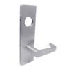 MA571L-DN-626 Falcon Mortise Locks MA Series Dormitory Exit DN Lever with Escutcheon Style Less Conventional Cylinder in Satin Chrome