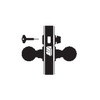 MA311-LTG-622 Falcon Mortise Locks MA Series Privacy with Latitude Lever in Matte Black