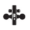 MA381P-LTN-622 Falcon Mortise Locks MA Series Apartment/Exit Latitude Lever with Escutcheon Style in Matte Black