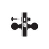 MA301-LTN-622 Falcon Mortise Locks MA Series Privacy Latitude Lever with Escutcheon Style in Matte Black