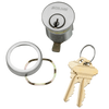 20-001-E-138-626 Schlage 1-3/8 In Mortise Cylinder 6-pin, E Keyway in Satin Chrome
