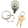 20-001-S123-134-619 Schlage 1-3/4 In Mortise Cylinder 6-pin, S123 Keyway in Satin Nickel