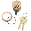 20-001-C123-112-612 Schlage 1-1/2 In Mortise Cylinder 6-pin, C123 Keyway in Satin Bronze