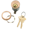 20-001-C135-112-612 Schlage 1-1/2 In Mortise Cylinder 6-pin, C135 Keyway in Satin Bronze