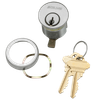 20-001-C235-134-626 Schlage 1-3/4 In Mortise Cylinder 6-pin, C235 Keyway in Satin Chrome