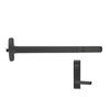 LD24-R-L-DANE-US19-3-LHR Falcon Exit Device in Flat Black Painted
