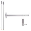 LD24-V-L-BE-Dane-US32-3-LHR Falcon Exit Device in Polished Stainless Steel