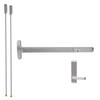 LD24-V-L-DT-Dane-US32D-3-RHR Falcon Exit Device in Satin Stainless Steel