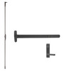 LD24-C-L-DANE-US19-4-LHR Falcon Exit Device in Flat Black Painted