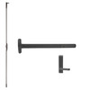 LD24-C-L-DT-DANE-US19-4-LHR Falcon Exit Device in Flat Black Painted