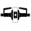 T381LD-D-613 Falcon T Series Cylindrical Exit Security Lock with Dane Lever Style Less Cylinder in Oil Rubbed Bronze