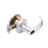 T351LD-Q-625 Falcon T Series Cylindrical Closet Lock with Quantum Lever Style Less Cylinder in Bright Chrome Finish