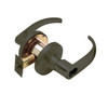 T571LD-Q-613 Falcon T Series Cylindrical Dormitory/Corridor Lock with Quantum Lever Style Less Cylinder in Oil Rubbed Bronze Finish