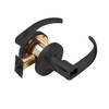 T571LD-Q-622 Falcon T Series Cylindrical Dormitory/Corridor Lock with Quantum Lever Style Less Cylinder in Matte Black Finish