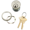 30-001-C145-158-619 Schlage 1-5/8 In Mortise Cylinder 6-pin, C145 Keyway in Satin Nickel
