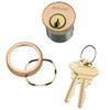 30-001-P-112-612 Schlage 1-1/2 In Mortise Cylinder 6-pin, P Keyway in Satin Bronze