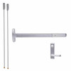 MEL24-V-L-NL-Dane-US26D-4-LHR Falcon Exit Device in Satin Chrome
