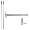 MEL24-V-L-BE-Dane-US15-4-LHR Falcon Exit Device in Satin Nickel