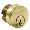 26-073-S345-114-606 Schlage 1-1/4 In Mortise Cylinder 4070 Cam, S345 Keyway in Satin Brass