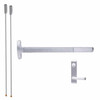 RXF-24-V-L-Dane-US26-3-LHR Falcon Exit Device in Polished Chrome
