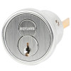 26-091-S235-625 Schlage FSIC Mortise Cylinder with Core, S235 Keyway in Bright Chrome