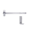 RXMELF-25-R-L-BE-DANE-US26-4-LHR Falcon 25 Series Request to Exit Fire Rated Rim Exit Device 510L-BE Dane Lever Trim with Blank Escutcheon in Polished Chrome