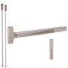 RXMEL25-V-NL-US28-3 Falcon 25 Series Request to Exit Surface Vertical Rod Devices with 512-NL Night Latch Trim in Anodized Aluminum