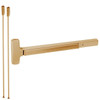 RXMEL25-V-NL-OP-US10-4 Falcon 25 Series Request to Exit Night Latch Optional Pull Surface Vertical Rod Devices with Less Trim in Satin Bronze