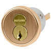 30-008-C-612 Schlage 1-1/2 In FSIC Mortise 6-pin Cylinder, C Keyway in Satin Bronze