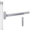 RXMELF-25-V-TP-US26D-3 Falcon 25 Series Request to Exit Fire Rated Surface Vertical Rod Devices with 512TP Thumbpiece Trim in Satin Chrome