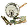 20-022-S123-619 Schlage 6-pin Rim Cylinder, S123 Keyway in Satin Nickel