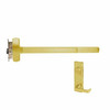 RXMELF-25-M-L-NL-Dane-US4-4-LHR Falcon 25 Series Request to Exit Fire Rated Mortise Lock Devices 510L-NL Dane Lever Trim with Night Latch in Satin Brass