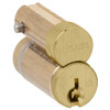 23-031-E-606 Schlage Lock Conventional Full Size Interchangeable Core without Logo, E Keyway in Satin Brass