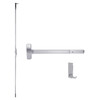RXMEL25-C-L-BE-DANE-US32-3-LHR Falcon 25 Series Request to Exit Concealed Vertical Rod Devices 510L-BE Dane Lever with Blank Escutcheon in Polished Stainless Steel