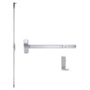 RXMEL25-C-L-BE-DANE-US26-3-RHR Falcon 25 Series Request to Exit Concealed Vertical Rod Devices 510L-BE Dane Lever with Blank Escutcheon in Polished Chrome