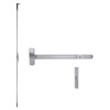RXMEL25-C-TP-BE-US26D-3 Falcon 25 Series Request to Exit Concealed Vertical Rod Devices 512TP-BE Thumbpiece Trim with Blank Escutcheon in Satin Chrome