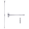 RXMEL25-C-TP-BE-US26-3 Falcon 25 Series Request to Exit Concealed Vertical Rod Devices 512TP-BE Thumbpiece Trim with Blank Escutcheon in Polished Chrome