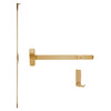 RXMEL25-C-L-BE-DANE-US10-4-RHR Falcon 25 Series Request to Exit Concealed Vertical Rod Devices 510L-BE Dane Lever with Blank Escutcheon in Satin Bronze