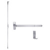 RXMELF-25-C-L-NL-DANE-US32-3-RHR Falcon 25 Series Request to Exit Fire Rated Concealed Vertical Rod Devices 510L-NL Dane Lever with Night Latch in Polished Stainless Steel