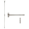 RXMELF-25-C-TP-BE-US32D-4 Falcon 25 Series Request to Exit Fire Rated Concealed Vertical Rod Devices 512TP-BE Thumbpiece Trim with Blank Escutcheon in Satin Stainless Steel